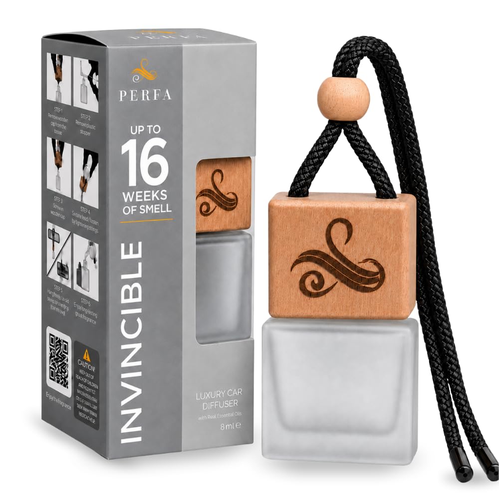 Inspirado en Inv.ictus Ambientador de coche para hombre, difusor de lujo de larga duración, perfume de aroma automotriz, ambientador automático con clip de ventilación, tecnología eliminadora de
