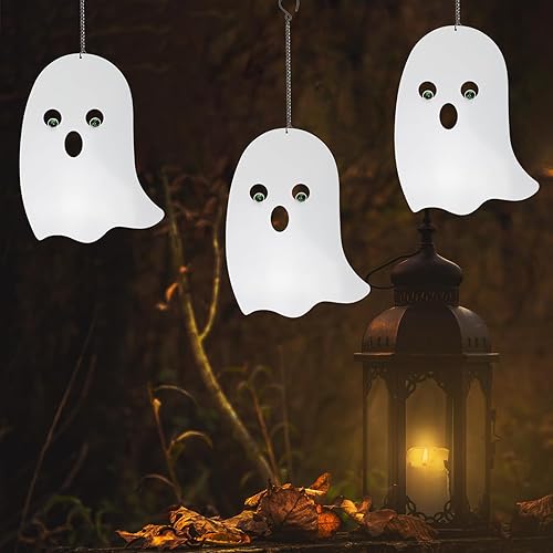 Decoración de fantasma, decoración de fiesta de Halloween, decoración de pared de fantasma de metal, decoración de césped al aire libre, jardín,