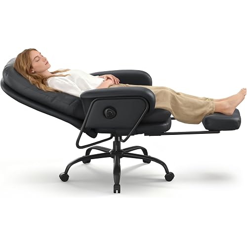 FLEXISPOT Multi-Task Ergonomic Office Chair with Footrest, Black, HC4