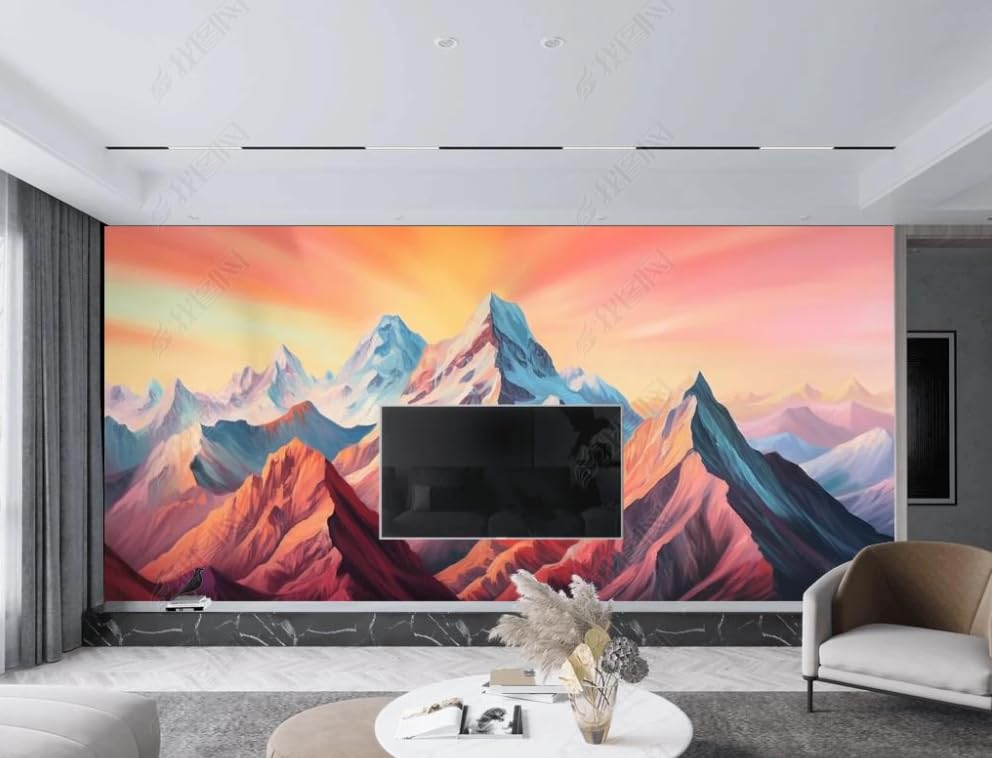 Poster géant mural montagne Jinshan déco panoramique pour chambre et salon