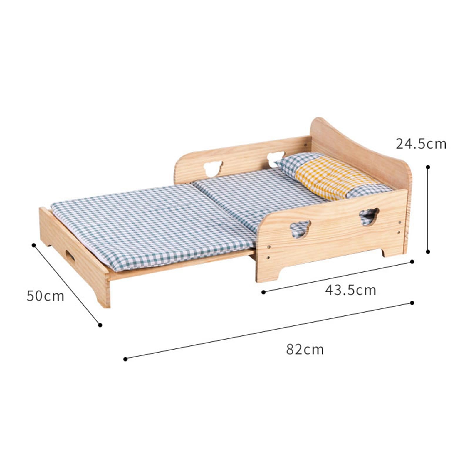 Amazon.co.jp: 猫ベッド 木製猫ベッド無垢材ペットベッド折りたたみ