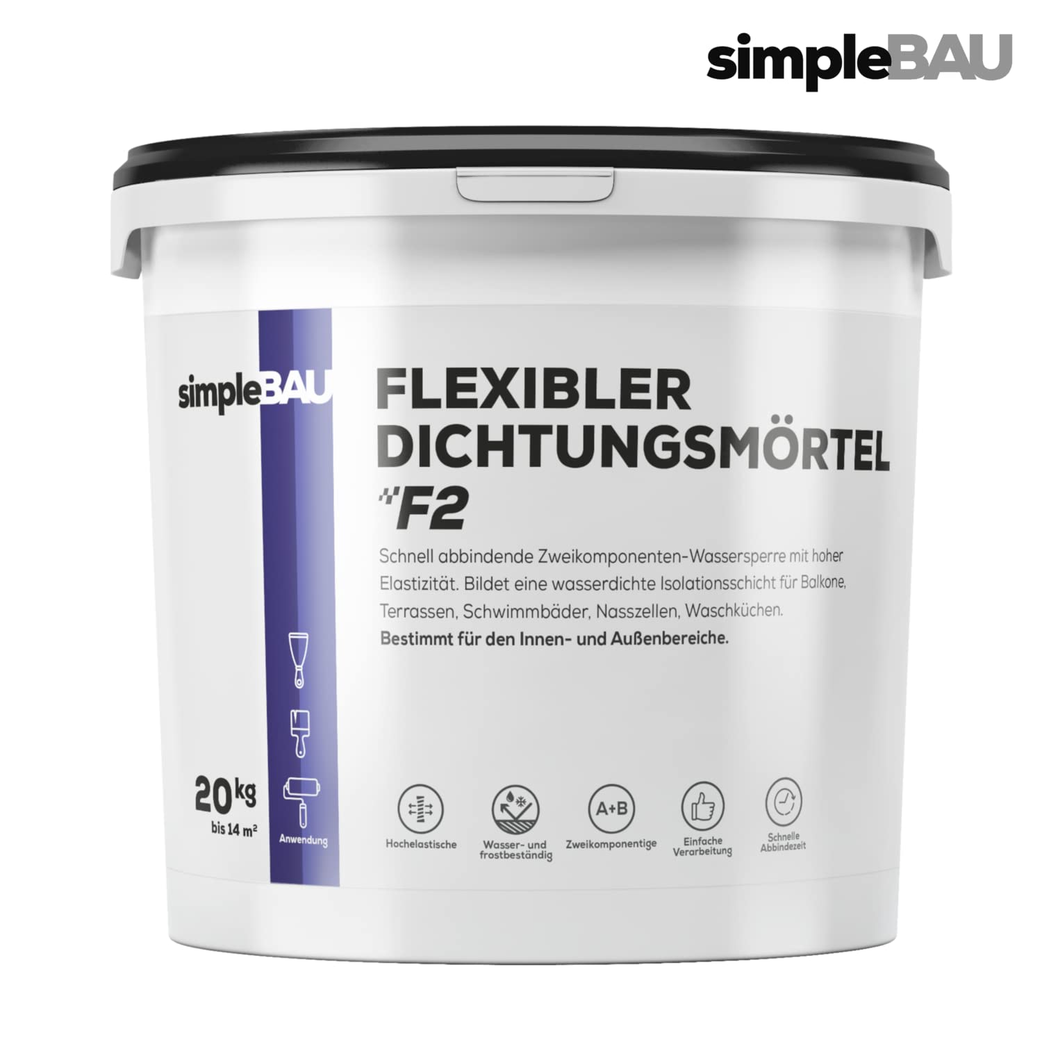 Dichtungsmasse 20kg Set 4 Innenecken 2 Außenecken 2 Manschetten