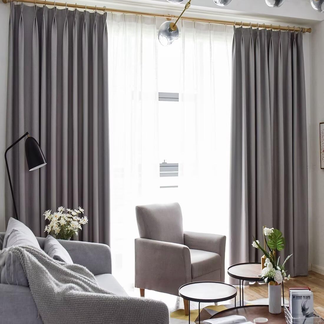 Amazon｜OSONA 遮光カーテン 4枚セット 丈185cm 小窓カーテン 目隠し