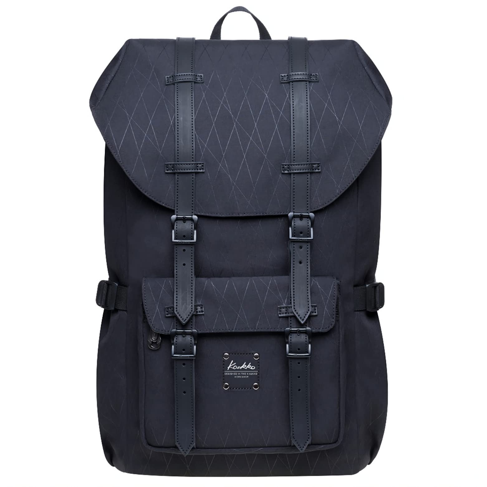 KAUKKO Mochila unisex para estudiantes de 17 pulgadas para portátil de 15 pulgadas, mochila informal, mochila para senderismo, 47 cm, 22,4 L, (caqui) (Naranja) - EP5AApricot — view 23