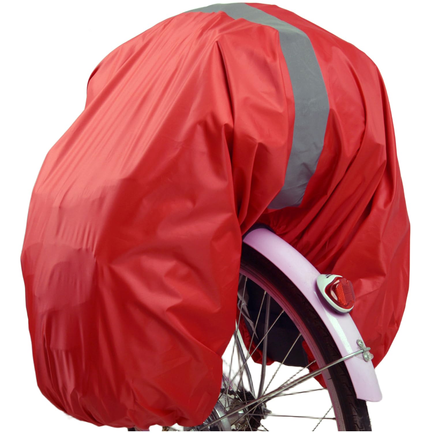 VAOLOAV Regenhülle für Fahrradkorb, Fahrradtasche & Gepäckträger – Wasserabweisende Abdeckung mit Reflexstreifen