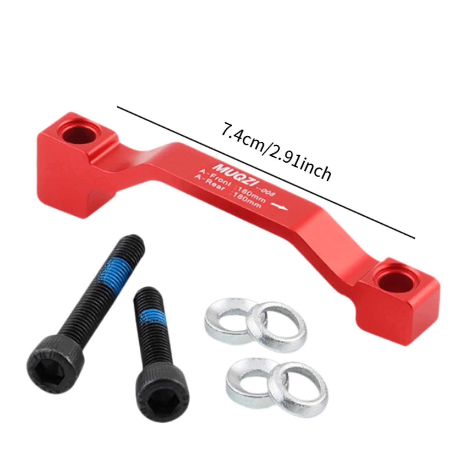 RNXRZANK 2X Disc Brake Bracket for Bicycles, Adapter for Bike Disc Systems, 180mm Mounting Bracket Replacement