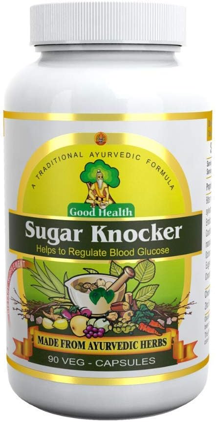 Sugar Knocker Ayurvedic Medicine for Diabetes Its 100% Natural Herbal Product Without Any Side Effect (90 Capsules for 30 Days) (Pack of 1)