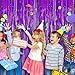 5 Pack 3.28ft x 6.56ft Glitter Purple Tinsel Foil Fringe Curtains, Photo Booth Backdrop Party Decorations for Birthday Wedding Baby Shower Graduation Bachelorette New Years