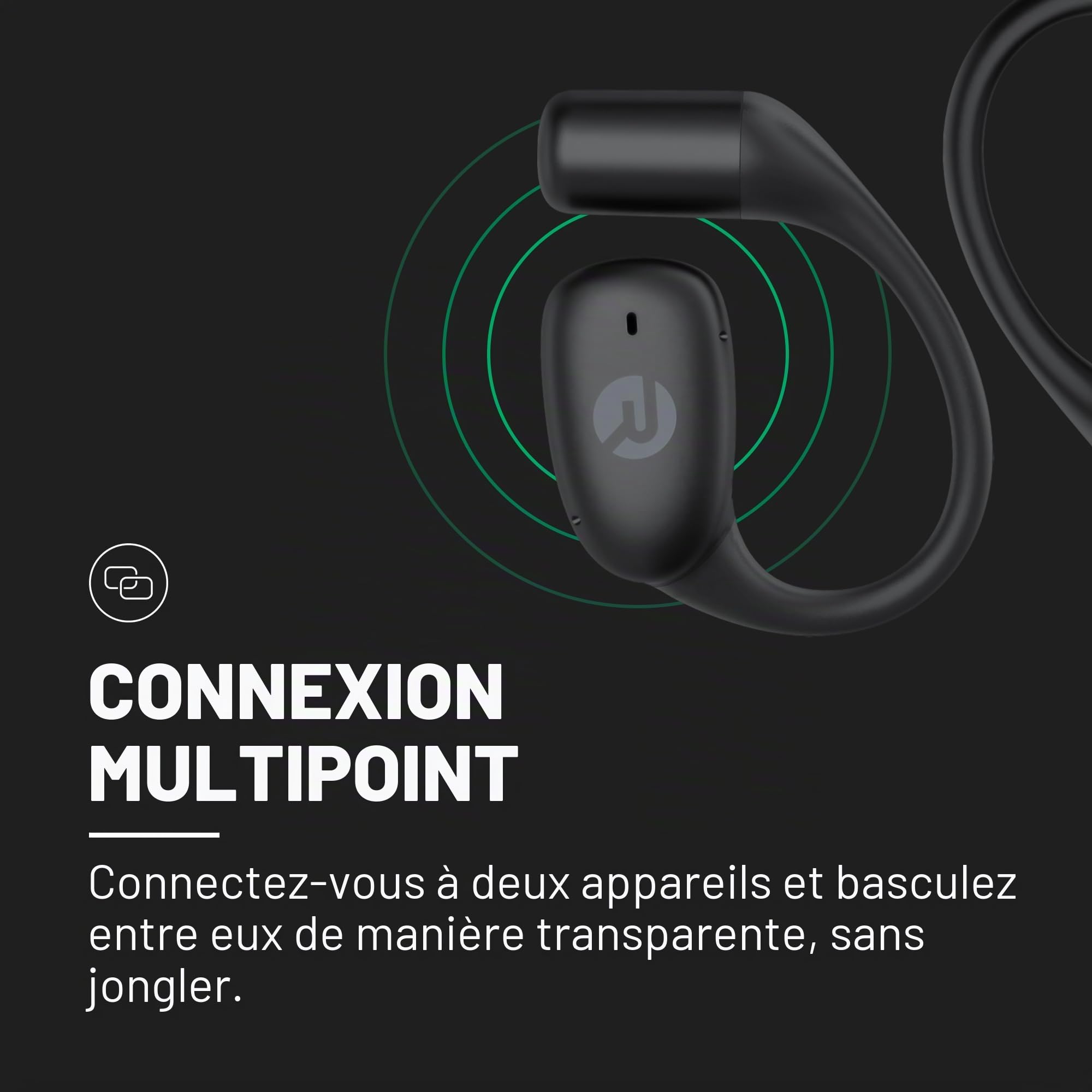 Raycon Essential Open Earbuds (Bleu)