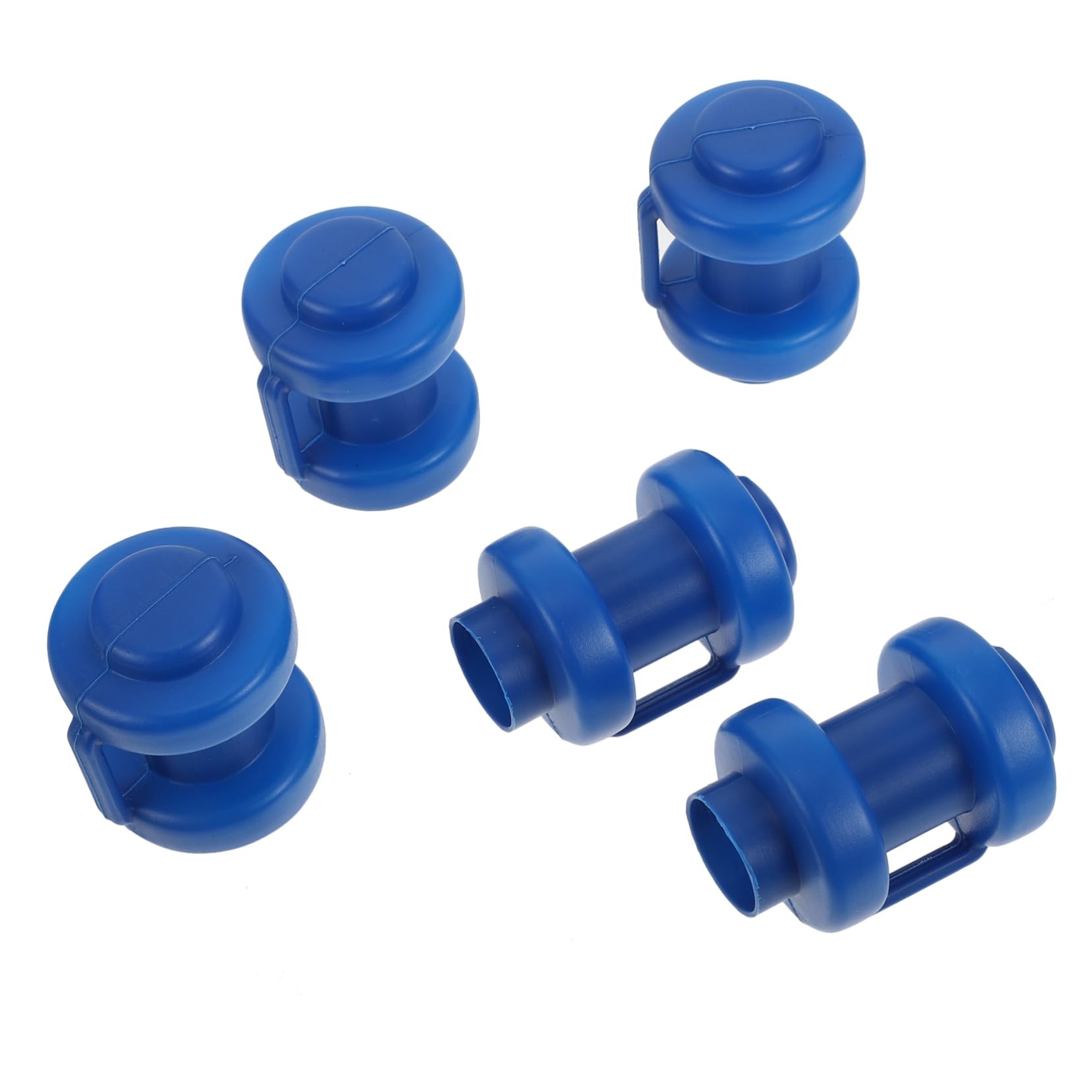Holibanna 5Pcs Trampoline Rod End Covers Durable Plastic Tube Caps for Trampoline Safety Net Pole Top Holders Easy Installation Sturdy Design for Secure Enclosure Connection