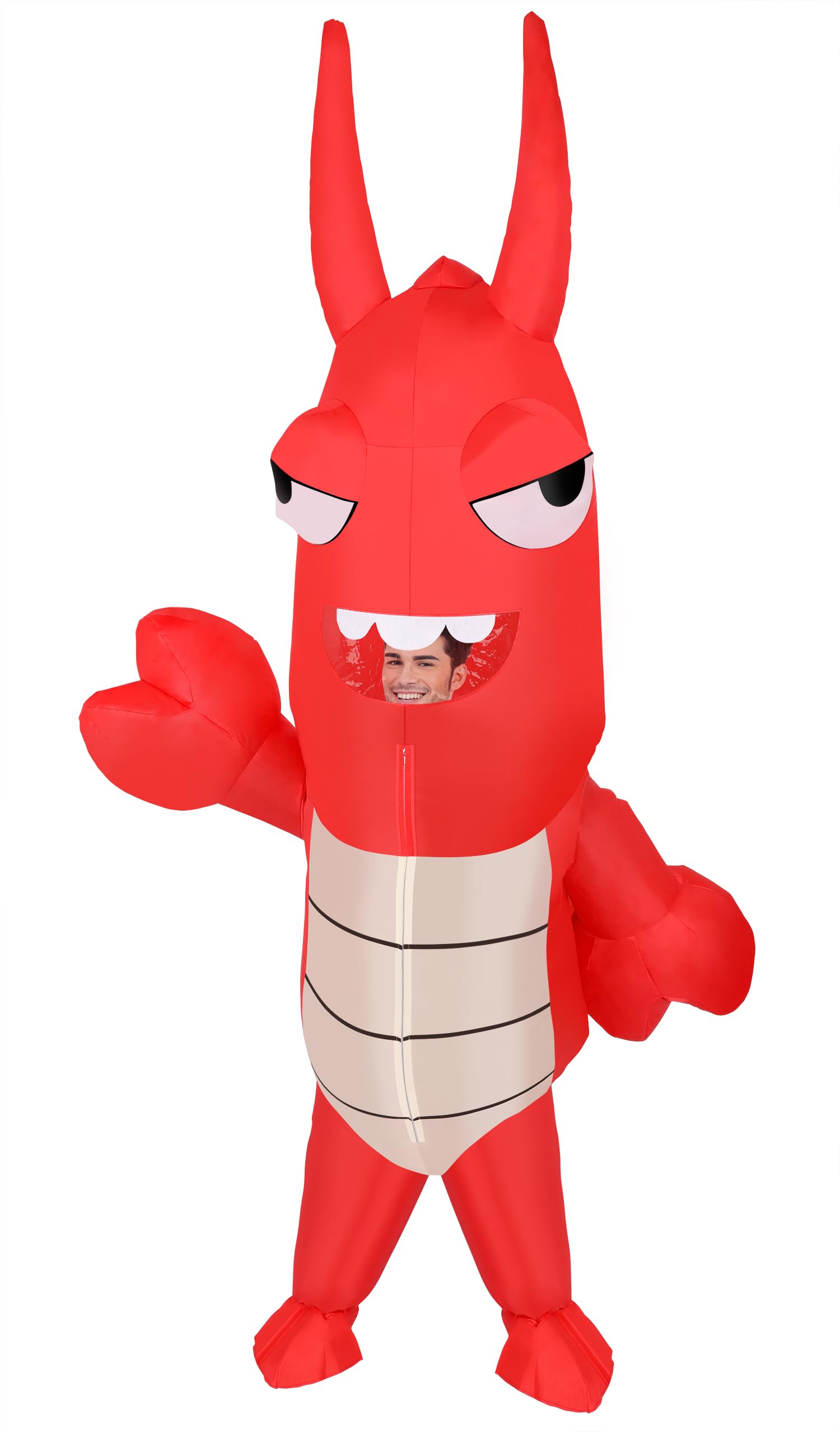 M MH ZONEHalloween Inflatable Costume for Adults&Kids Lobster Costume Full-Body Cosplay for Halloween, Christmas,Carnival