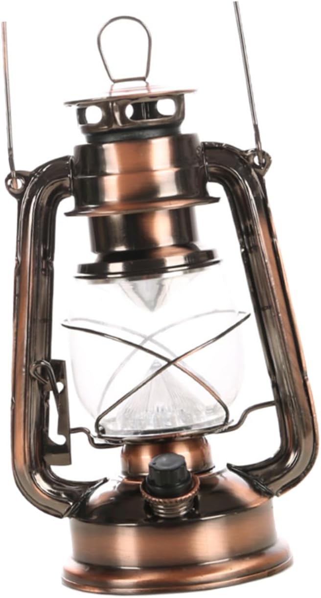 Alipis 1pc Vintage Kerosene Lamp High Brightness Retro Hanging Lantern for Outdoor Camping Lighting Modes Fast Charging for Home and Decor