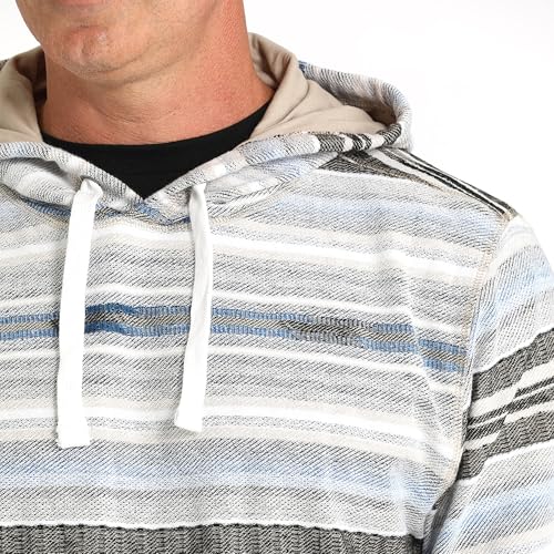 Cinch Men's French Terry Striped Hoodie4