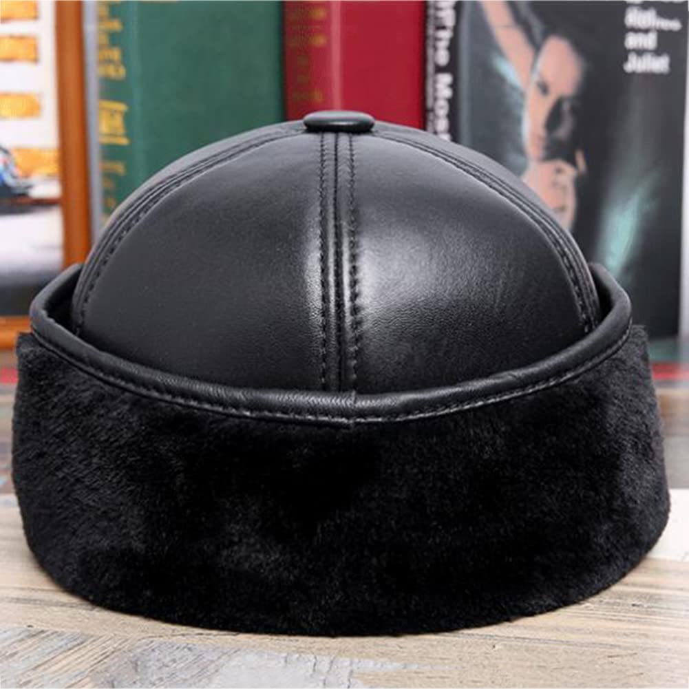 Berretto da Baseball Moda Sportivo in Pelliccia Sintetica, con paraorecchie Cappello in Pelle Donna/Uomo Autunno e Inverno