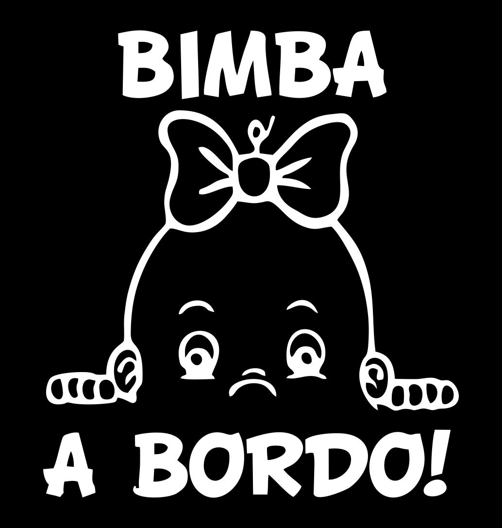 Adesivo 'Bambino A Bordo' | Decalcomania Per Auto, Moto, Casco | Resistente Alle Intemperie