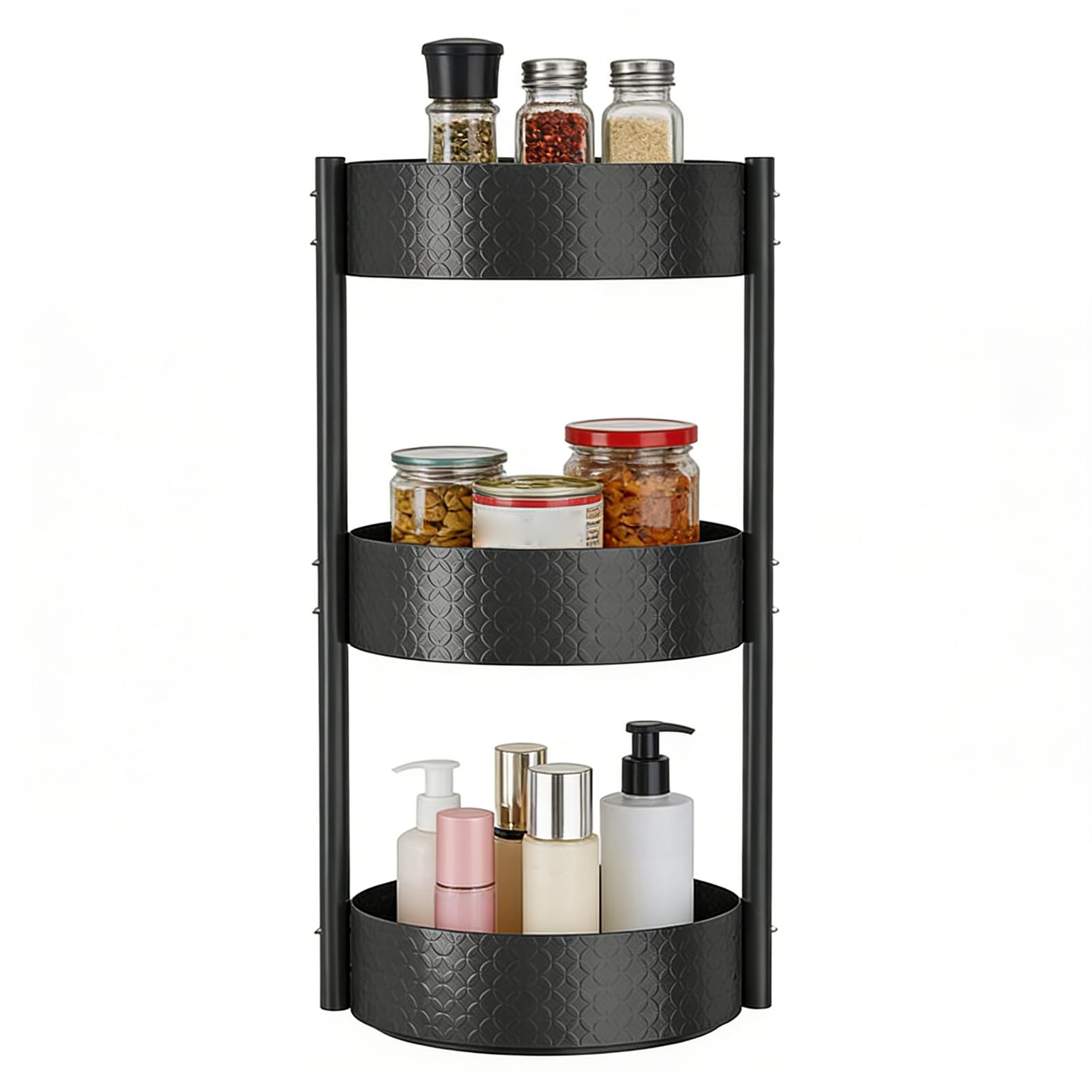 Organizador De Especias Para Armario Bandeja Organizadora Giratoria Para La | Estantes de Cocina para Encimera para Despensa Baño y Dormitorio