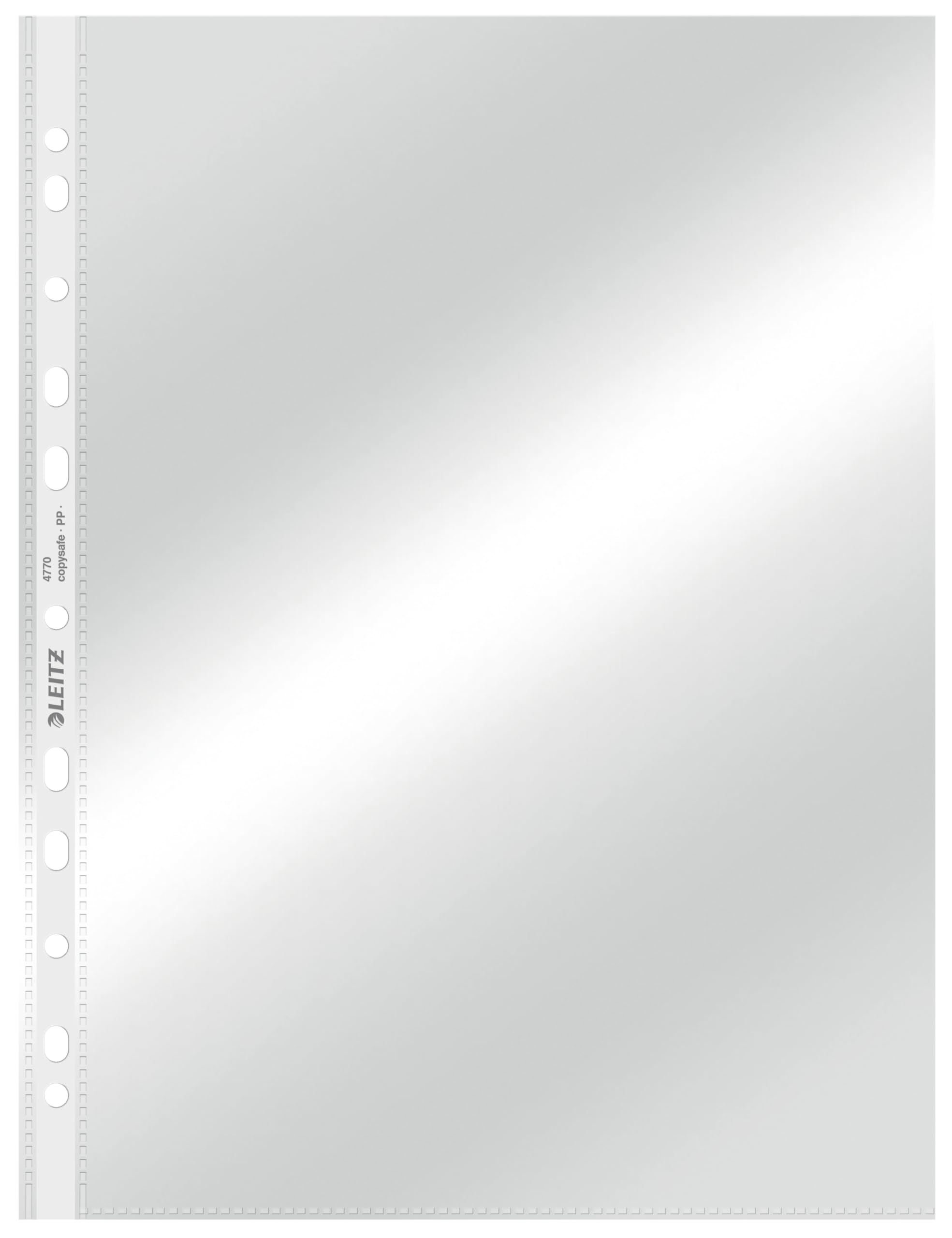 Leitz Document Pocket, Pack of 100, A4, Clear, 80 Micron PP Material, 47700002