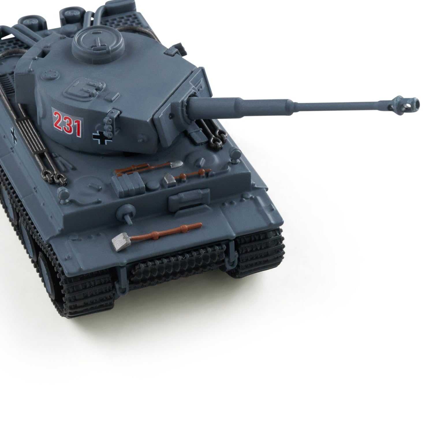 Schuco 1:87 WWII Sd.Kfz.181 Tiger I Panzergrau - Hochwertiges Diecast Modell im Maßstab 1:87, Modellauto, 1:87, Militär, Sammlermodell, Diorama