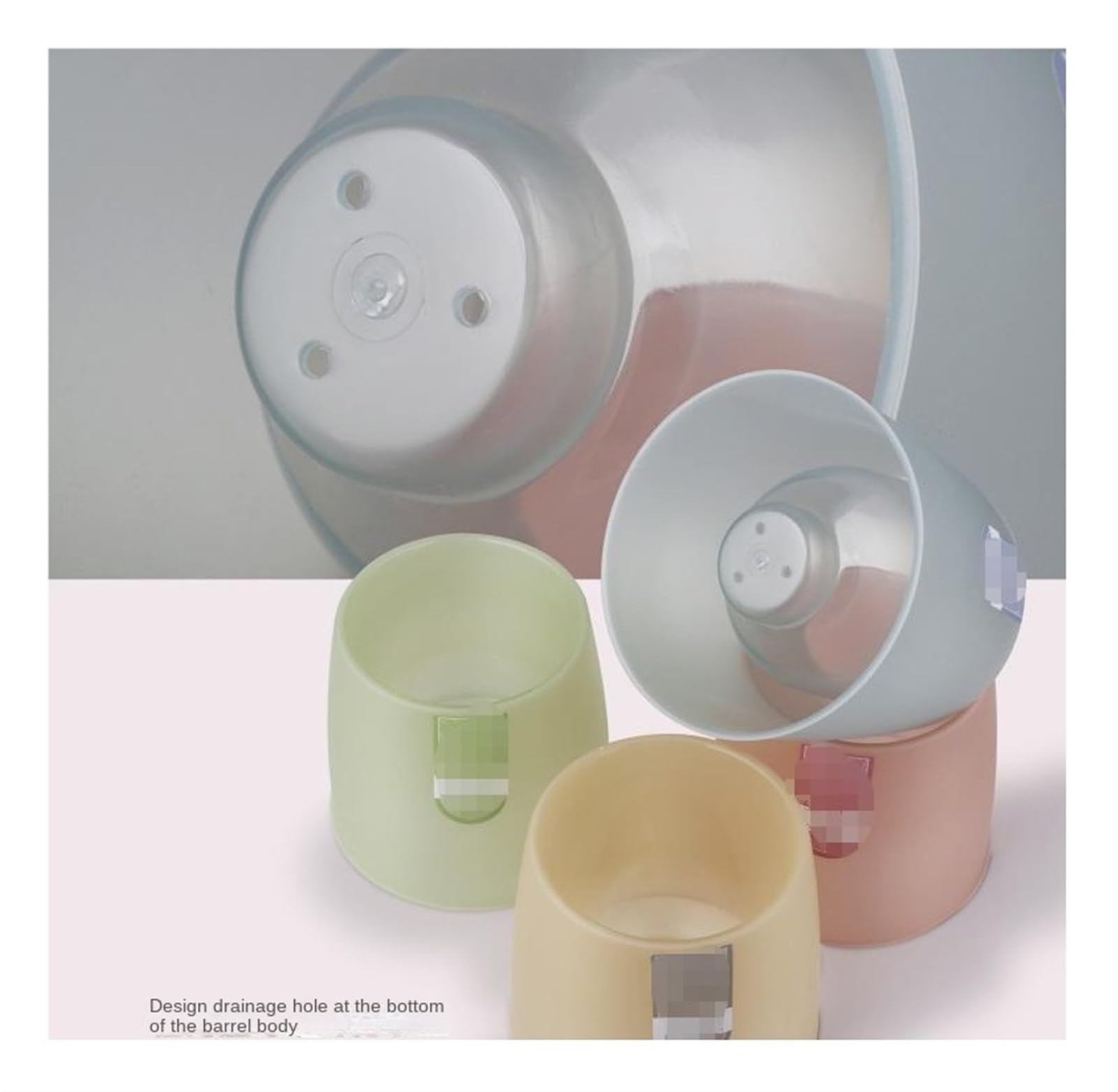 Questo Set portascopino in Raso per la Pulizia del Bagno Spazzolone WC con Base per la Manutenzione igienica Quotidiana (Rot)