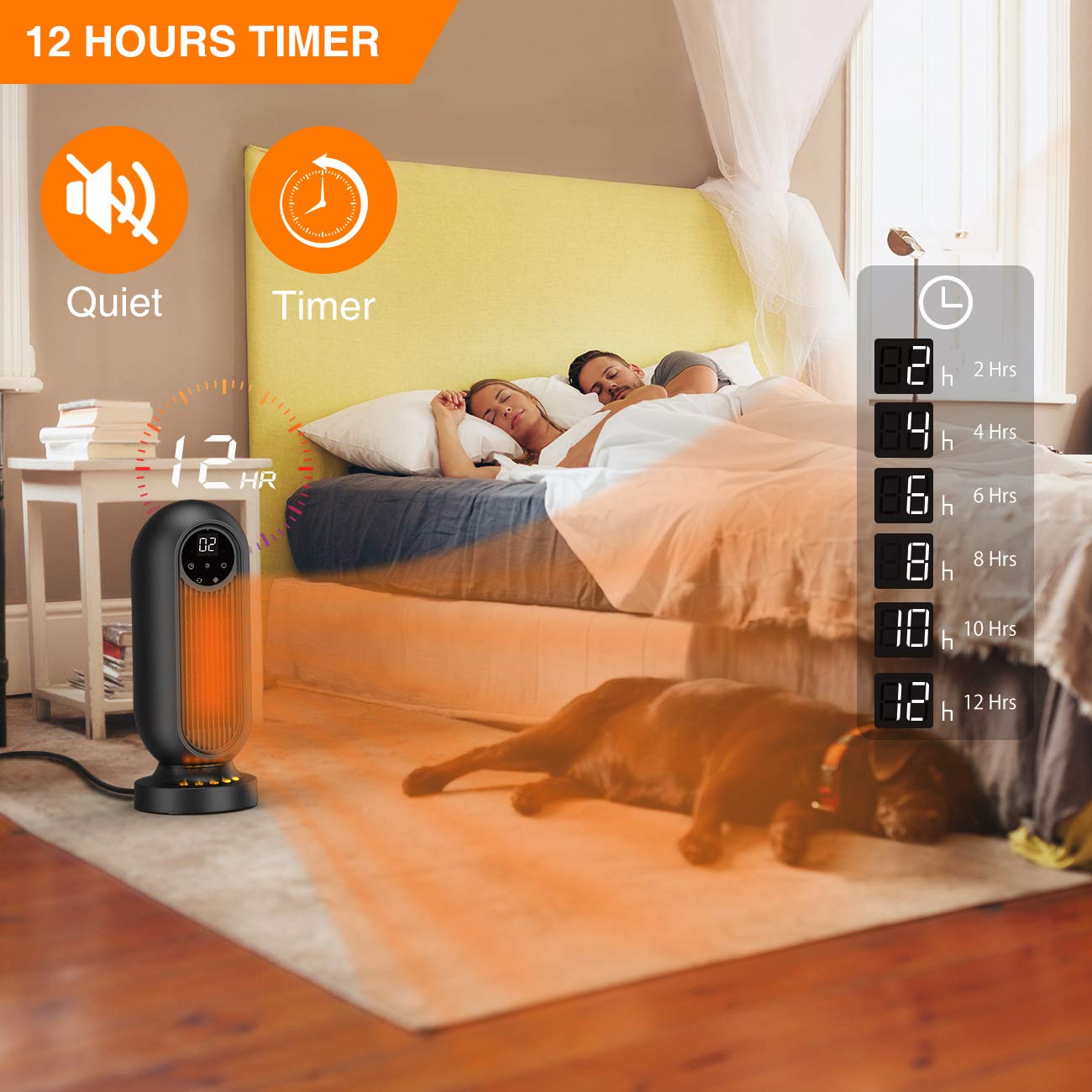Amazon.com: Infray Space Heater, 1500W Oscillating Electric Tower Heater  with 3 Modes, Portable Fast Heating Ceramic Fan Heater with 12H Timer,  Remote Control u0026 LED Display for Home Indoor Use : Home