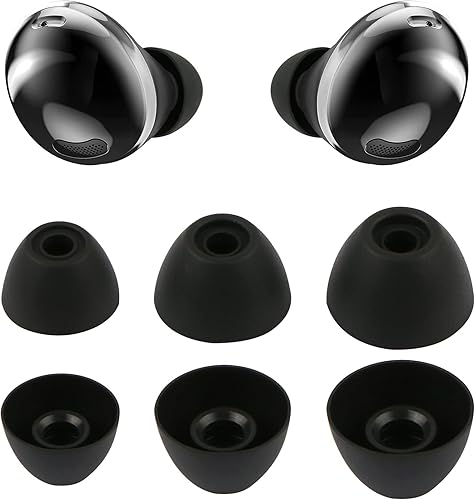Rieyuf 3 pares de almohadillas de repuesto para orejeras, SML, 3 tamaños de silicona flexible, puntas de ala compatibles con Samsung Galaxy Buds 2,