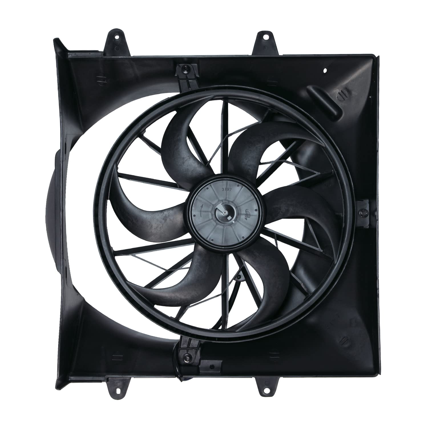 TYC 621130 Cooling Fan Assembly Compatible with 2004-2004 Jeep Grand Cherokee , Black