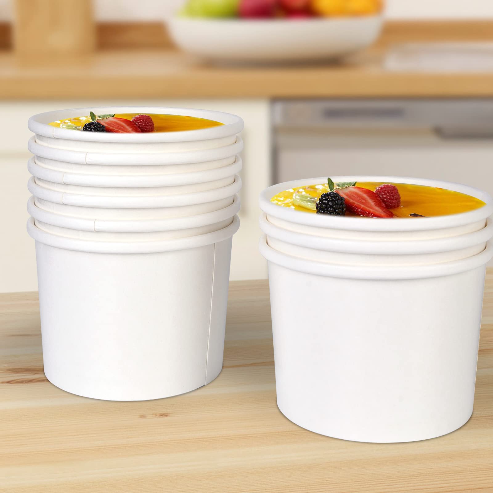 Tczecoo Kompostierbare Portionsbecher - 200 Stück 2oz Becher Aus Bagasse, Naturfarben