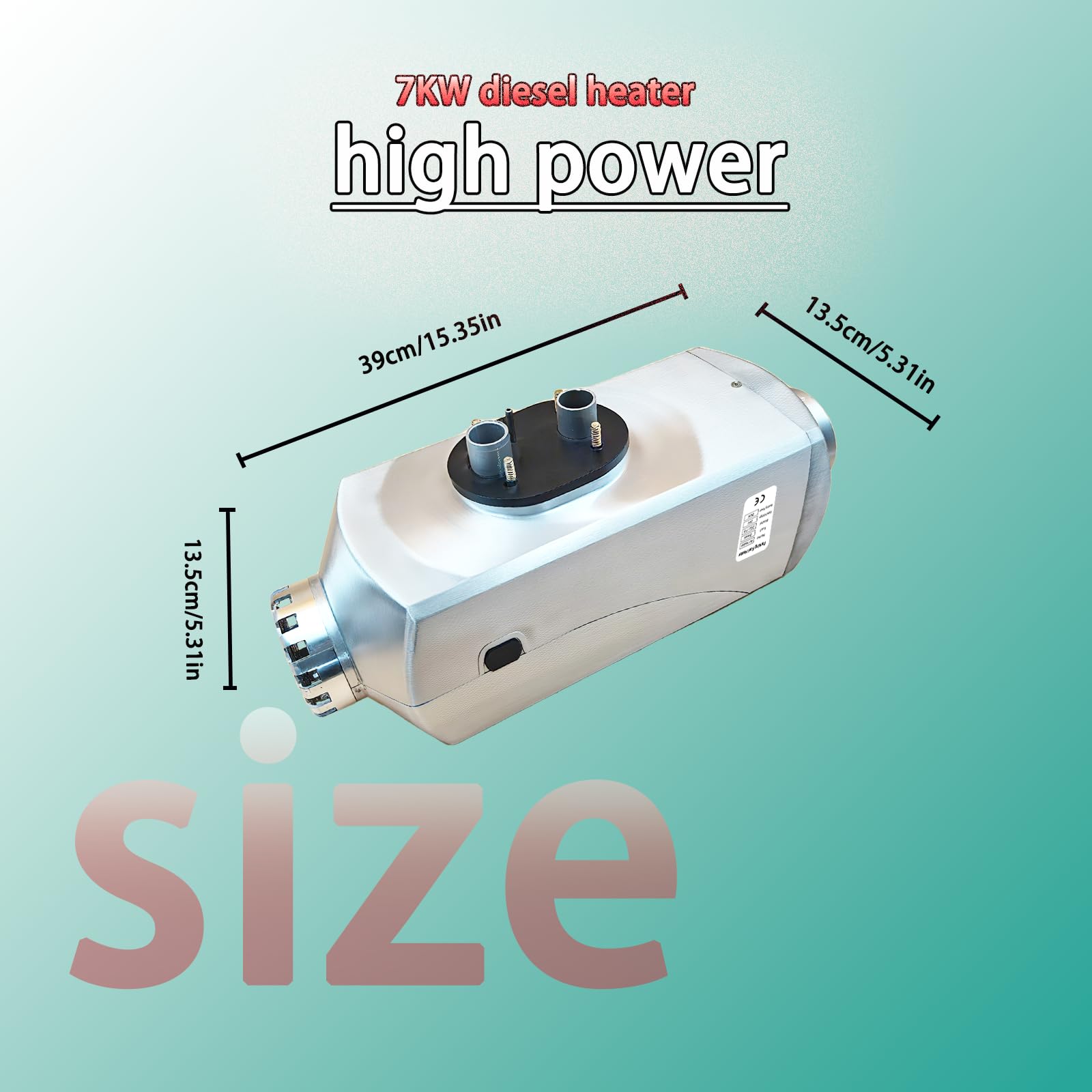 Dieselheizung 24V 7kW,Aluminium Shell,Standheizung Mit Plateau Modell, bidirektionaler Fernbedienung ，LCD Anzeige, Luftfahrt-Stecker，Standheizung Diesel für Wohnmobil, Garage，LKW, Schiff | Aluminium Shell,Bidirektionaler Fernbedienung,LCD Anzeige, Luftfah