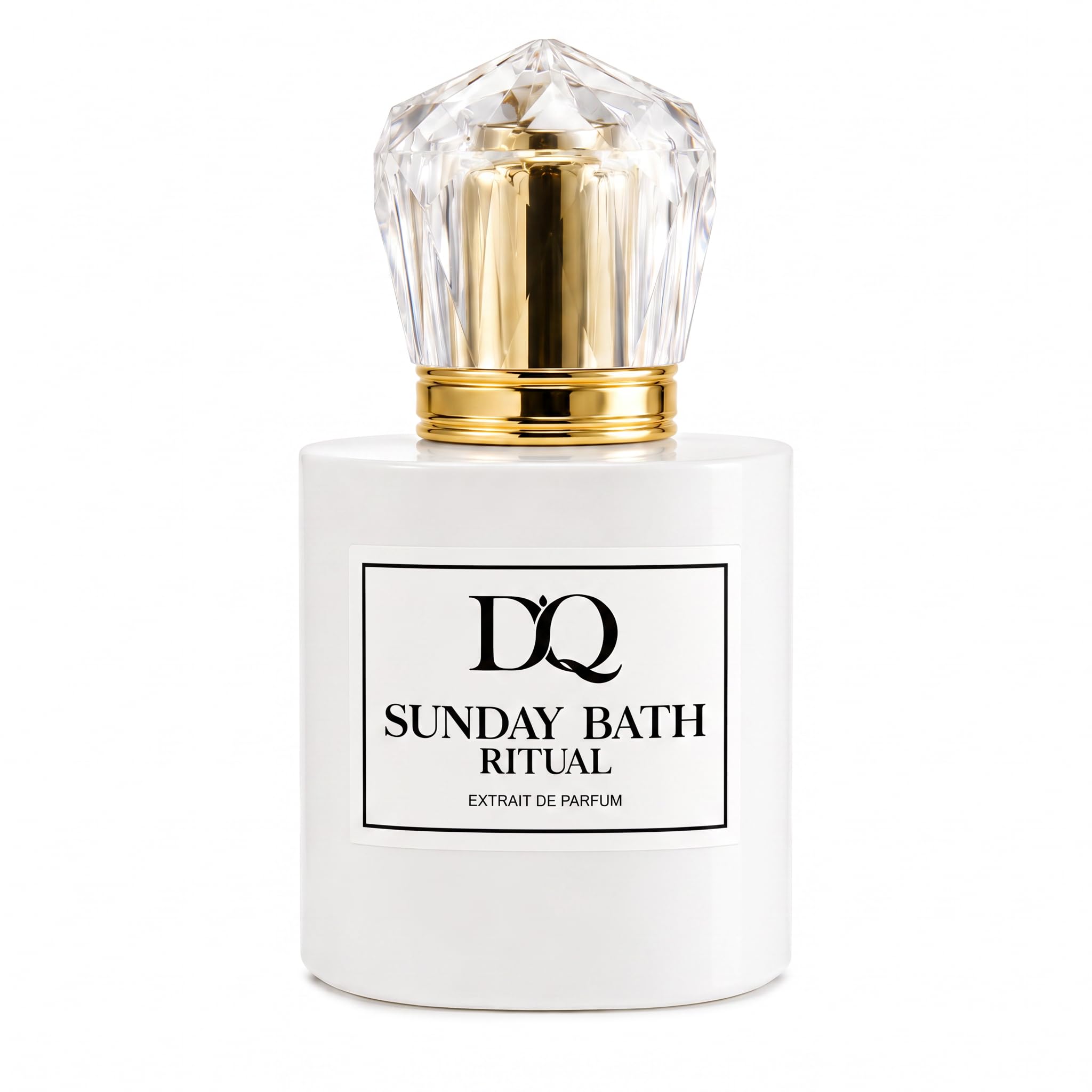 D’QAR Sunday Bath Ritual | Extrait de Parfum 50 ml – Frisch-sauberer Damenduft mit Bergamotte, Jasmin, Lavendel, Rose, weißem Moschus & Kokosnuss – Langanhaltendes Clean-Girl Parfum