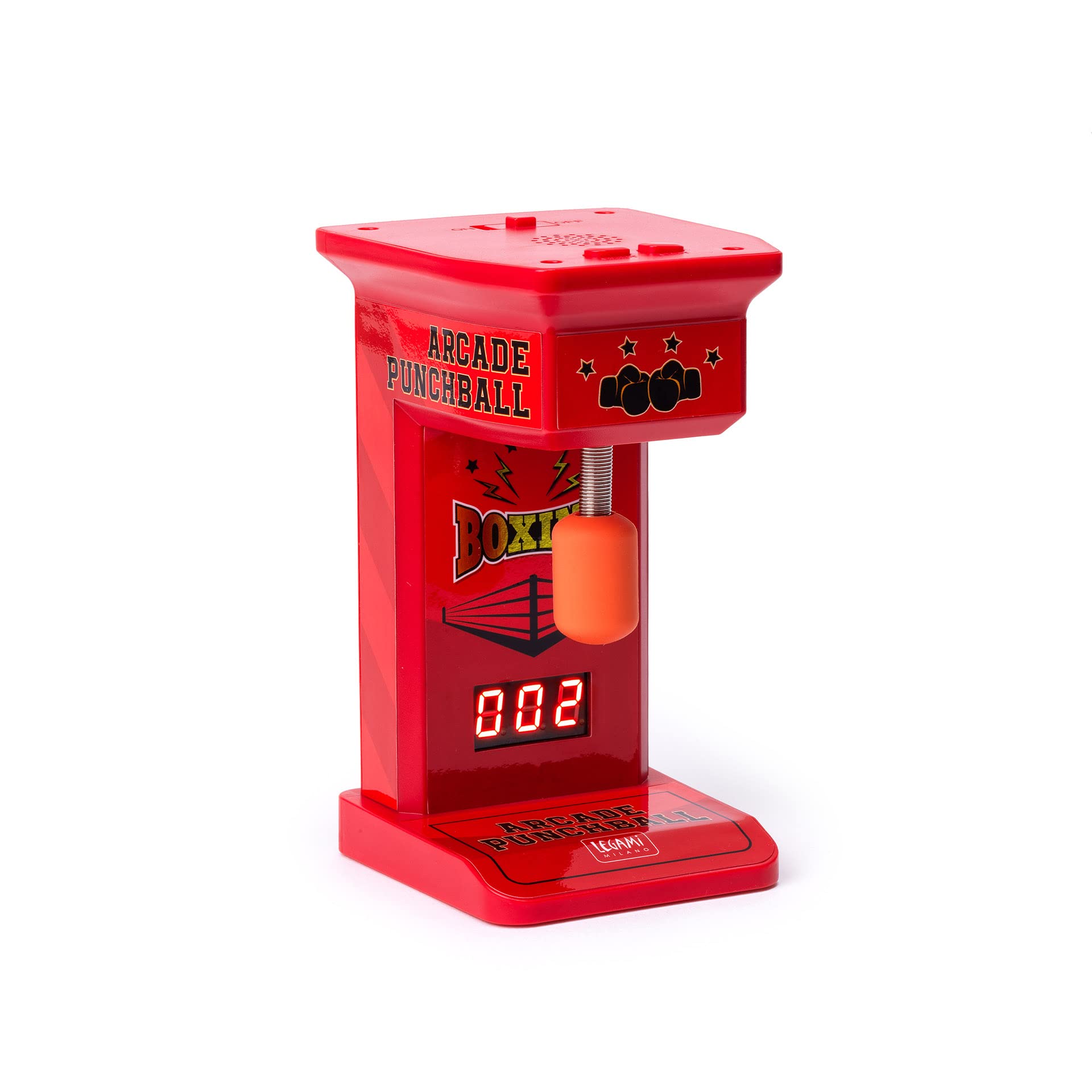 Legami - Mini Gioco Arcade Pungiball, 3 Intervalli di Gioco 45, 90, 120 Secondi, con Luci e Suoni, 3 Batterie AA non incluse, 7X14 cm