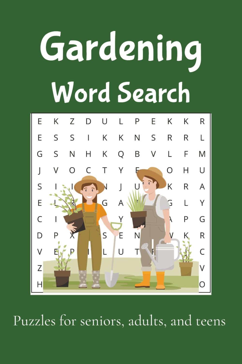 Gardening word search puzzle book: Relaxing, senior, puzzles book for anxiety relief and relaxation, homesteading, farming, gardening, adhd | 6x9 ... relaxing, and for limiting screen time