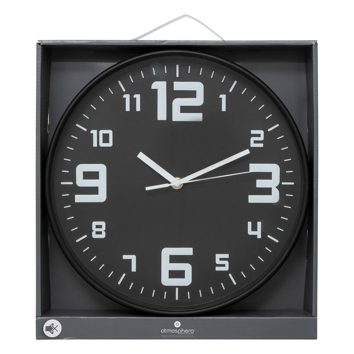 Orologio Da Parete Silenzioso - Diametro 30 Cm, Design Minimal, Colore Nero, Movimento Preciso, Adatto Per Casa O Ufficio - 3