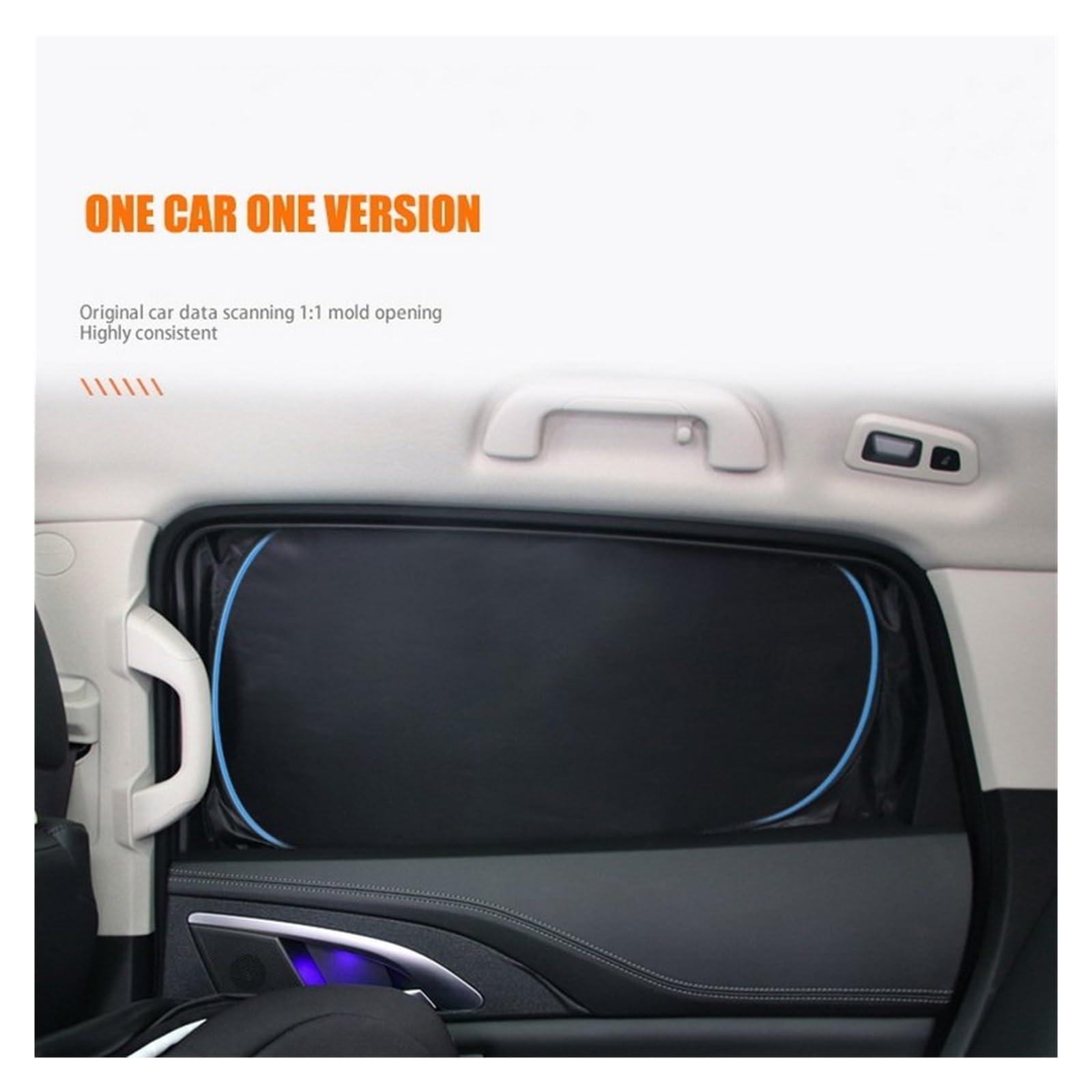 Parasole Per Toyota Per RAV4 Per RAV 4 XA40 2013-2018 Magnetico Auto Finestrini Laterali Parasole Maglia Tenda Da Sole Universali Parasole Auto (Color : Back