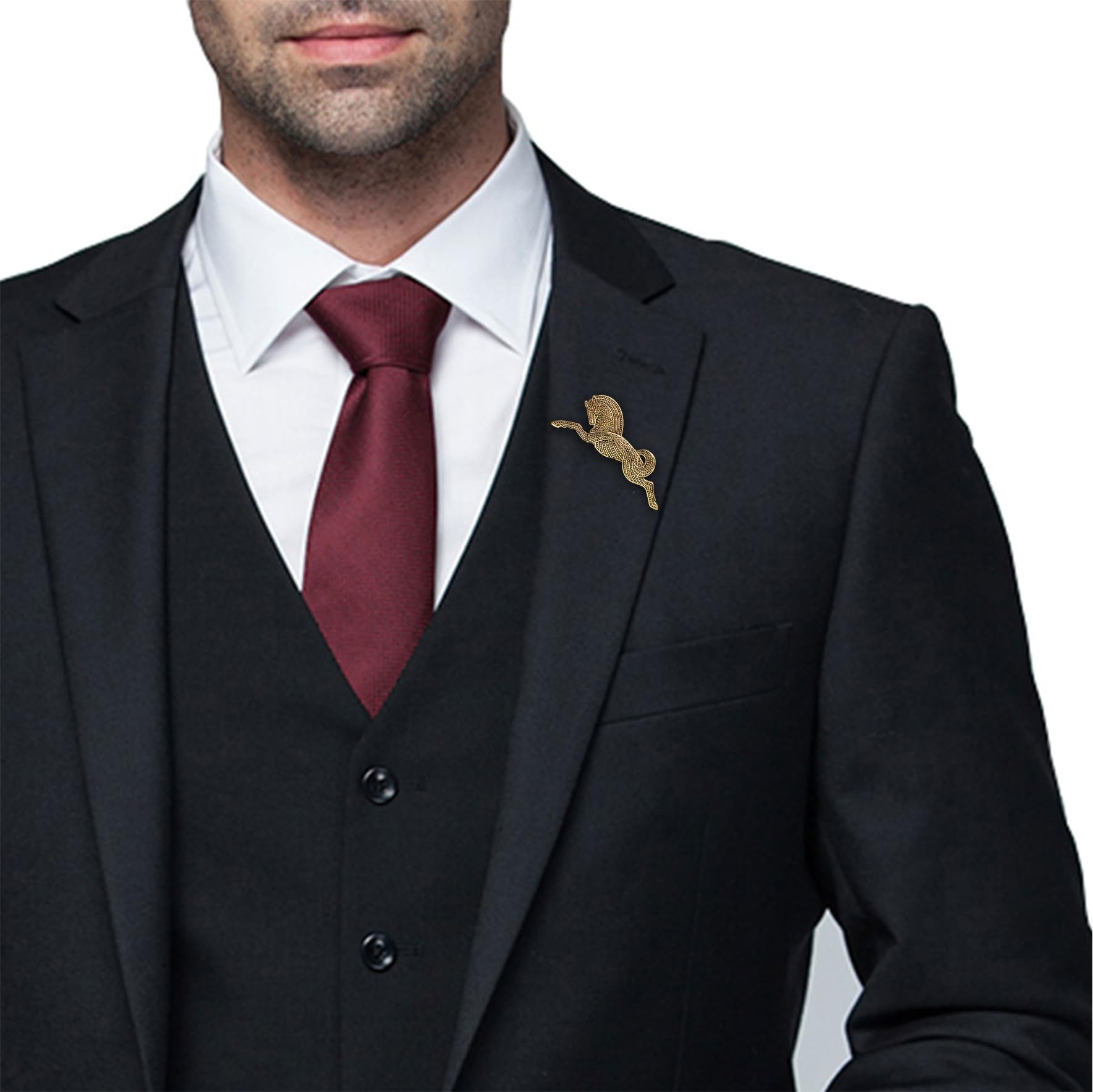FAIRYGATE Brooch Pins Retro Crystal Rhinestone Brooches for Shirt Collar Decoration, B20 — view 6
