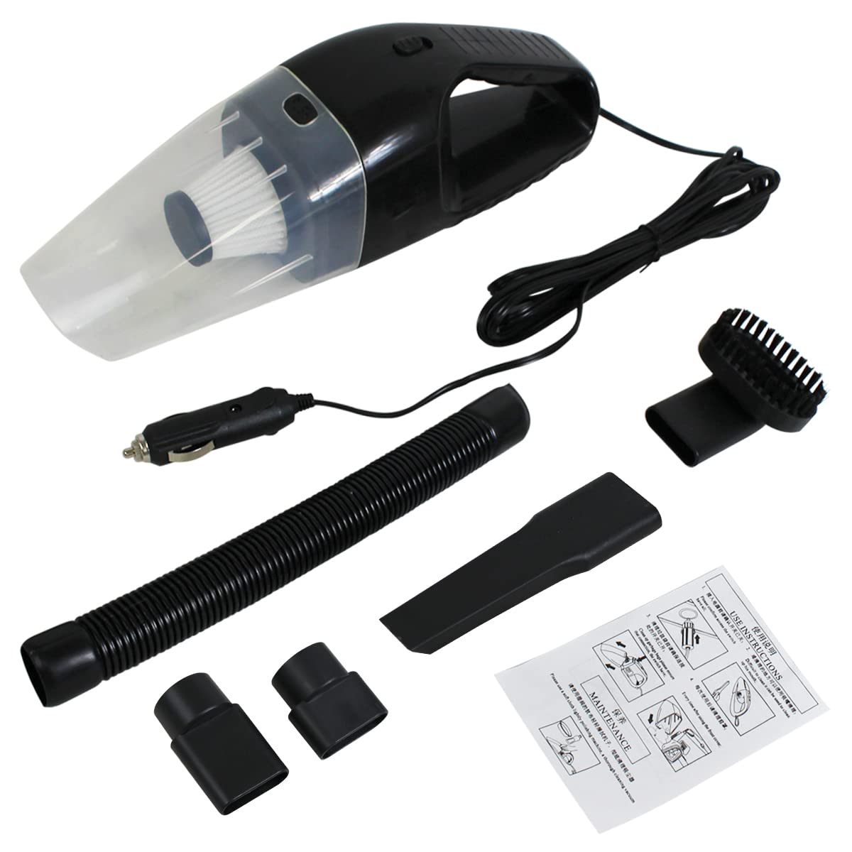 Amazon.co.jp : 12V 強力 ハイパワー 120w 乾湿両用 ハンディー