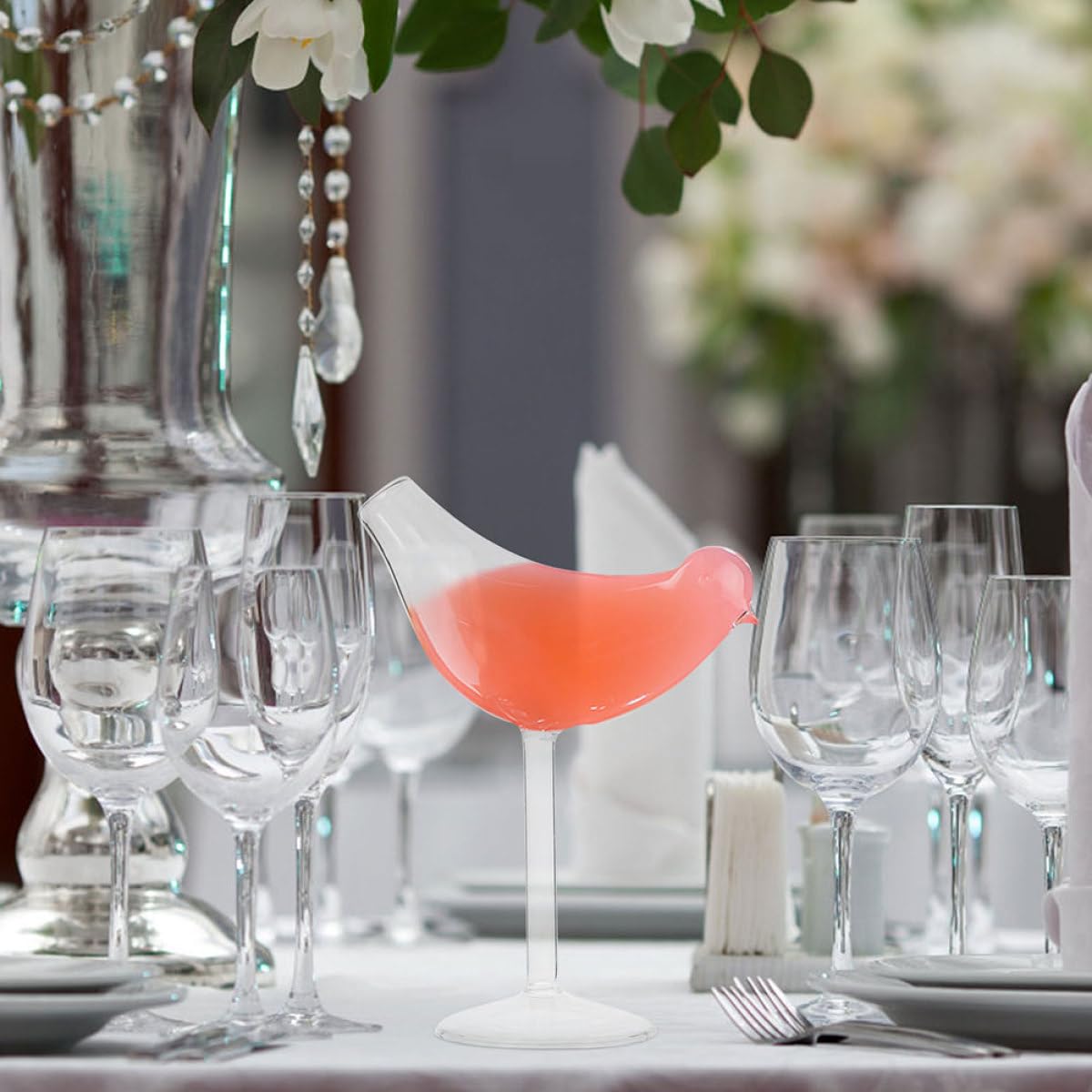 IMIKEYA 8stücke Teiliges Vogelglasset aus Klarem Glas Dekorative Whiskey Cocktailgoblets Hochwertige Trinkgläser für Wein Party und Stilvolle Anlässe Einfach zu Reinigen und Vielseitig