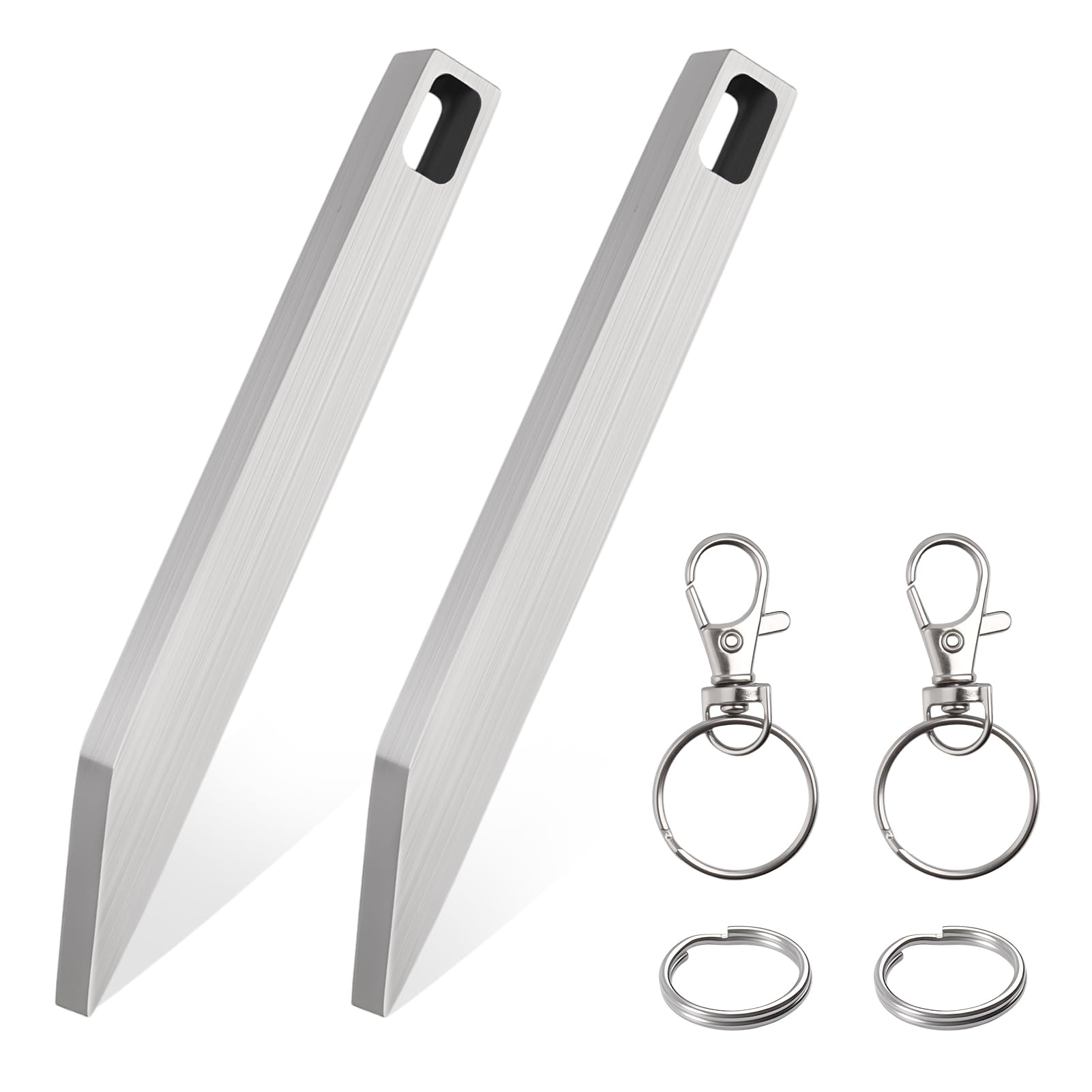 2Pcs Pry Bar Stainless Steel Plier Edc Tool Mini Priver Multi Tool Keychain EDC Priver EDC Key Chain