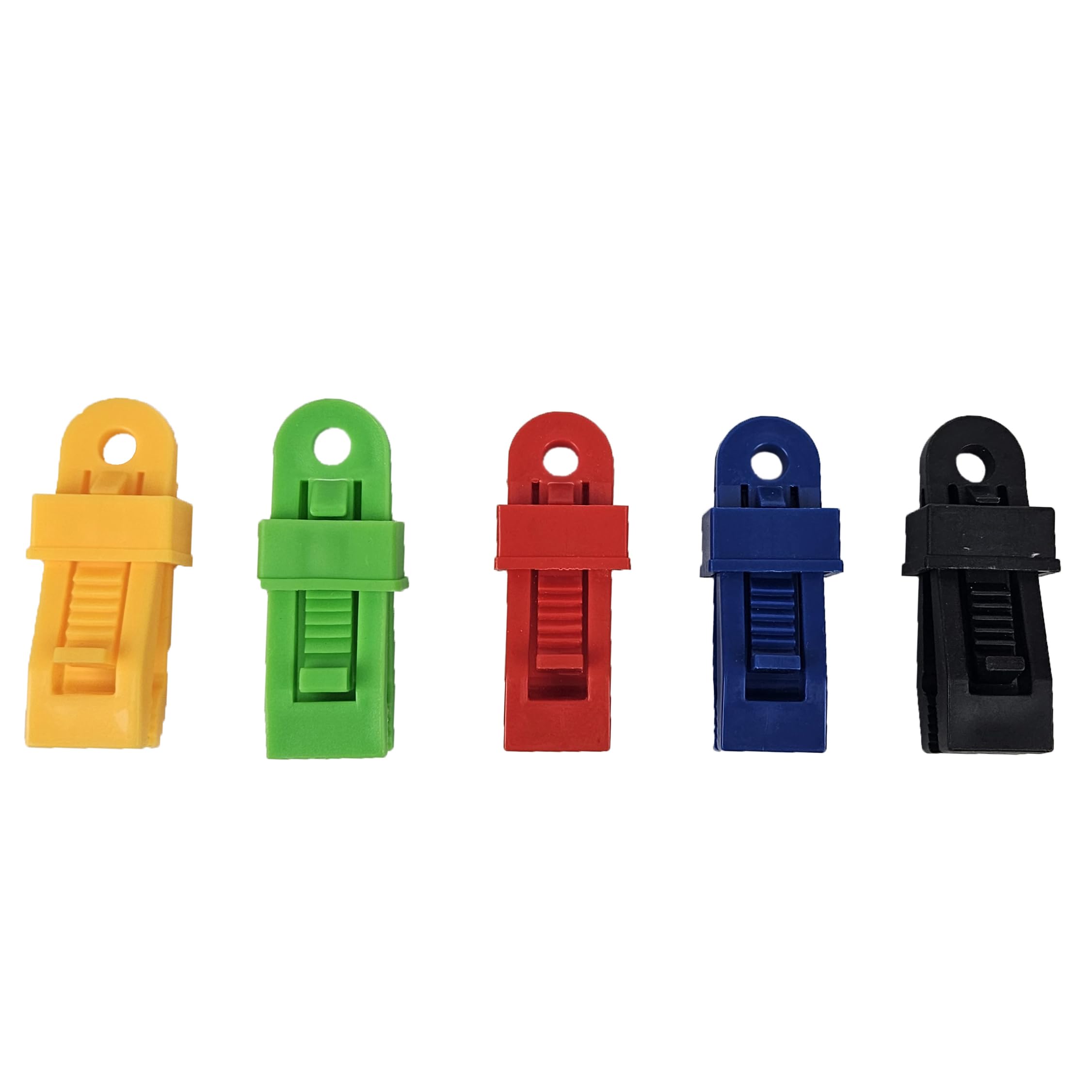 Heavy Duty Tarp Clips 15-Pack | Weatherproof Adjustable Clamps for Outdoor Tarps, Canopies, Tents | Versatile Camping Gear, Pool Cover Fasteners (Blue)