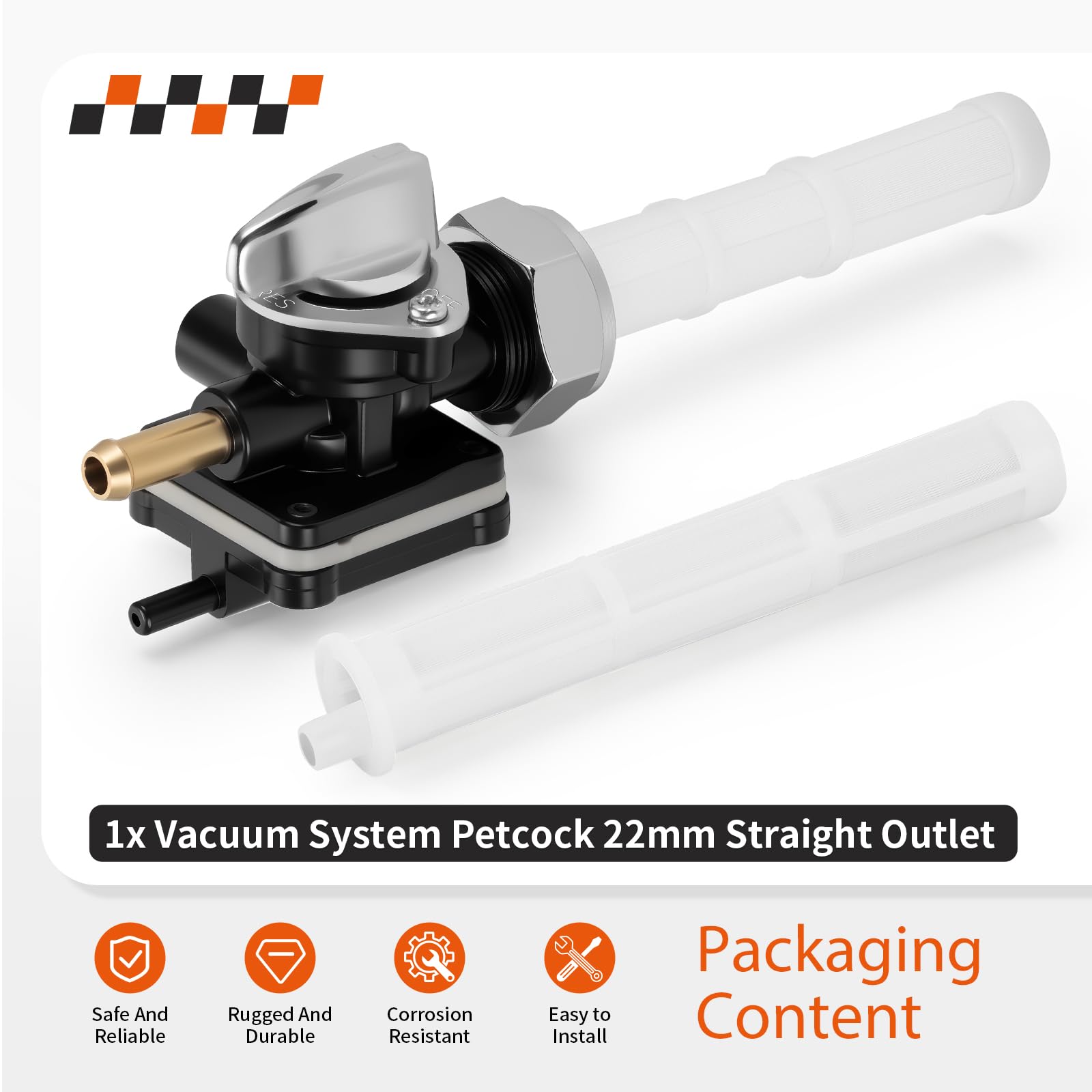 Amazon.com: Fuel Valve Petcock 22mm Straight Outlet For Sportster