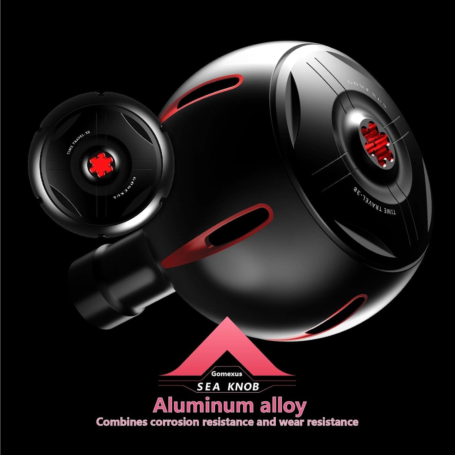 Bouton De Puissance Gomexus 38mm Noir/Or – Pour Moulinet Shimano/Daiwa – Neuf