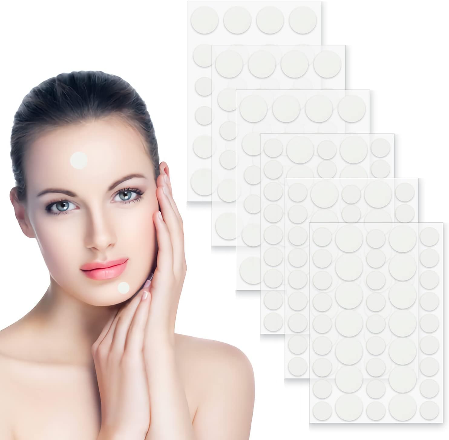 180Count Invisible Acne Patch, Hydrocolloid Blemish Dots Patch Acne