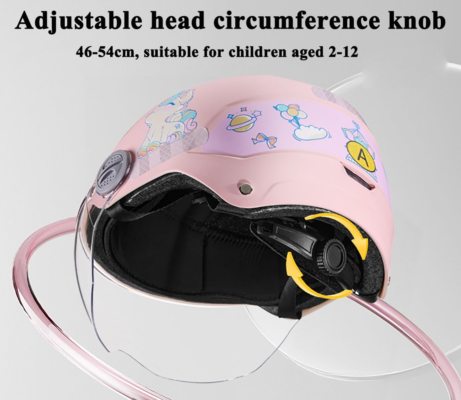 Dziecięcy kask rowerowy, regulowany kask ochronny dla chłopców i dziewcząt, wielofunkcyjny, dziecięcy kask do jazdy na rowerze