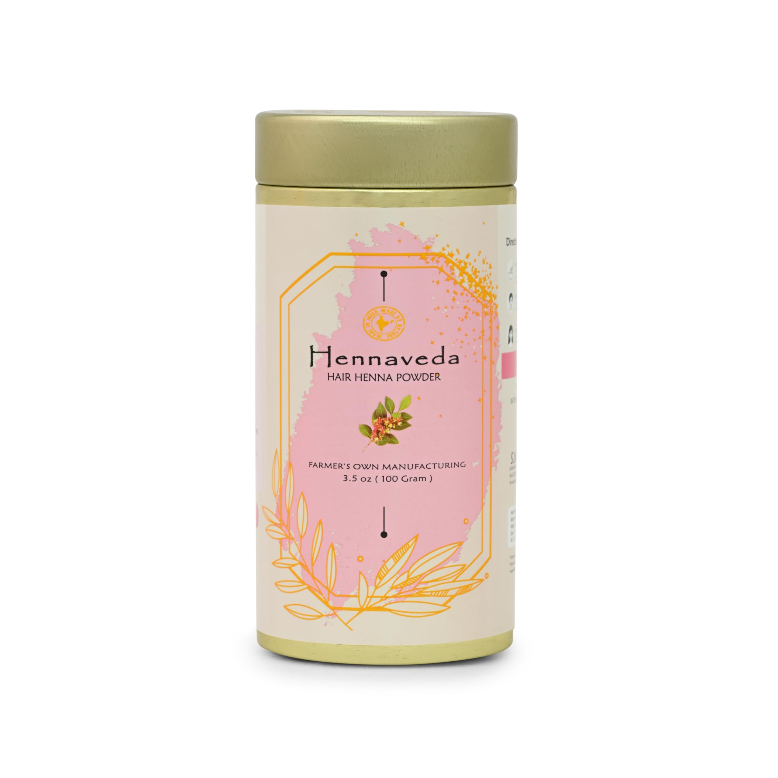 Henna Powder-100% Natural Lawsonia Inermis -100Gms/3.52 Oz