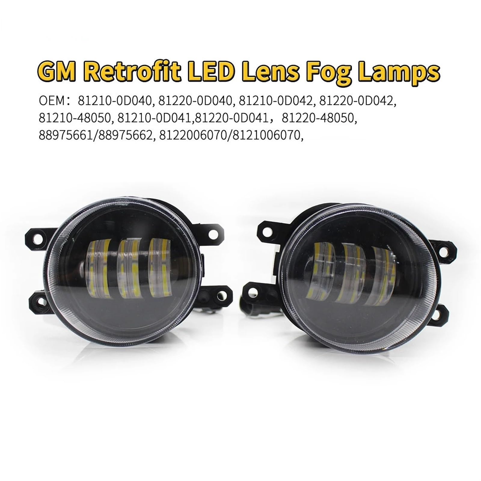 MEIZIYU 2Pcs Front Bumper LED Fog Light Fit For Toyota Camry Corolla Prius 81210-0D040 81220-0D040 81210-0D042 Lamp Car Styling Modification światła do jazdy dziennej do samochodów