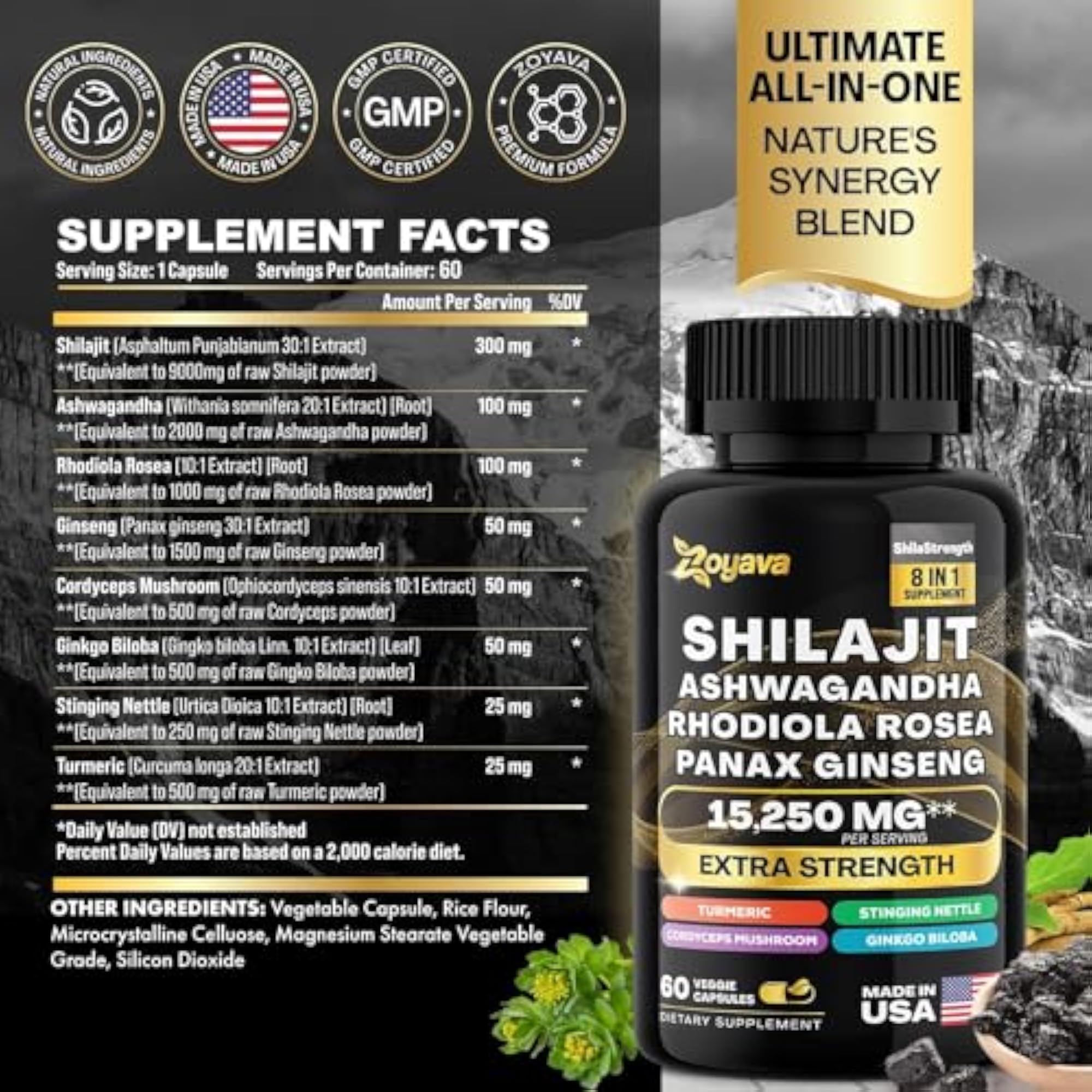 Energy Booster Ashwagandha Supplement, 2000MG