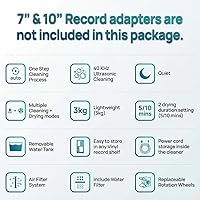 Vista 6 de Limpiador de discos de vinilo ultrasónico - Máquina de limpieza de discos de vinilo ultrasónico de 40kHz con secado automático, kit de limpieza