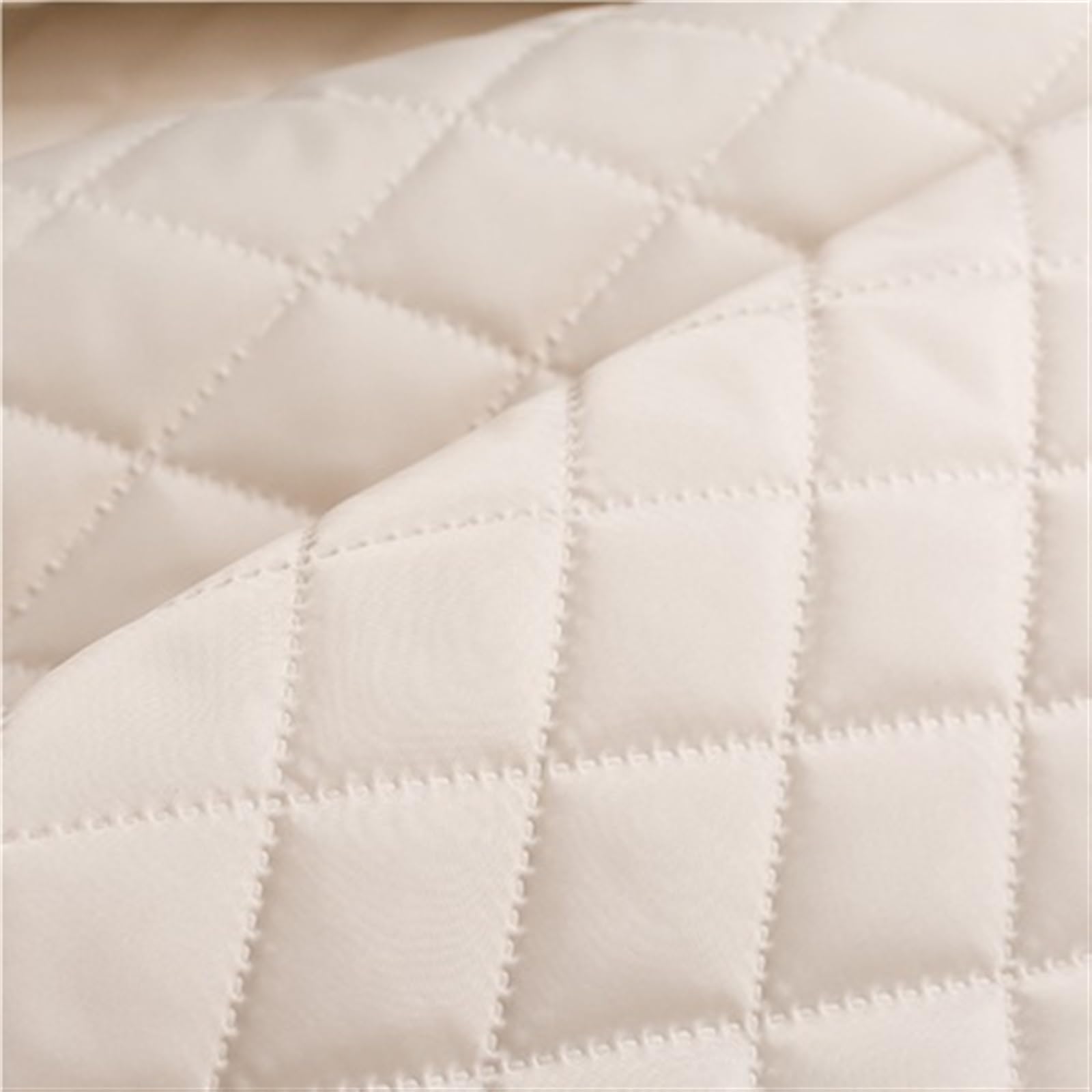 Tissu matelassé en polycoton multicolore beige contre le froid du manteau d'hiver