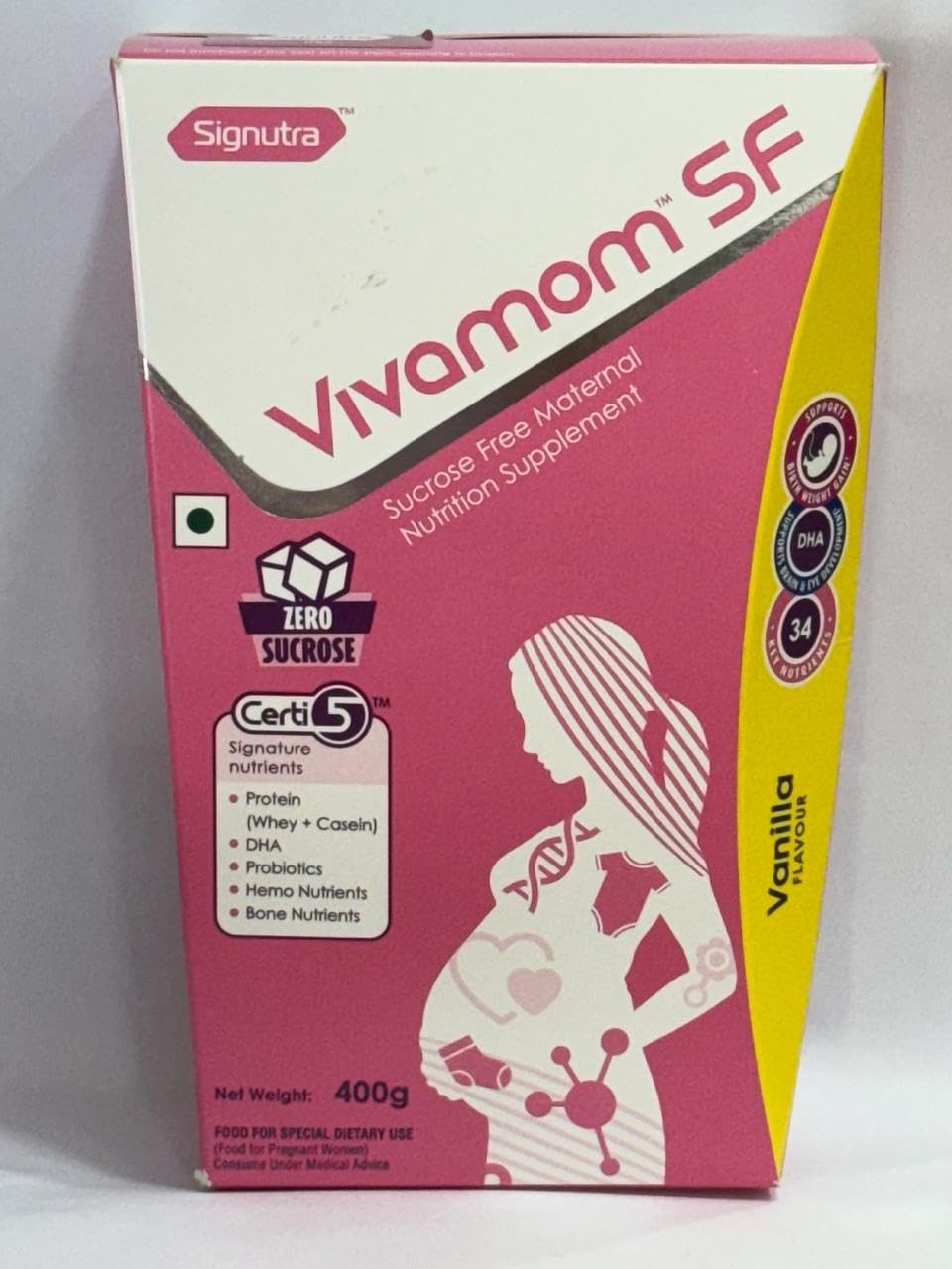 Vivamom SF Sucrose Free Maternal Nutrition Supplement - 400g BIB (Vanilla)