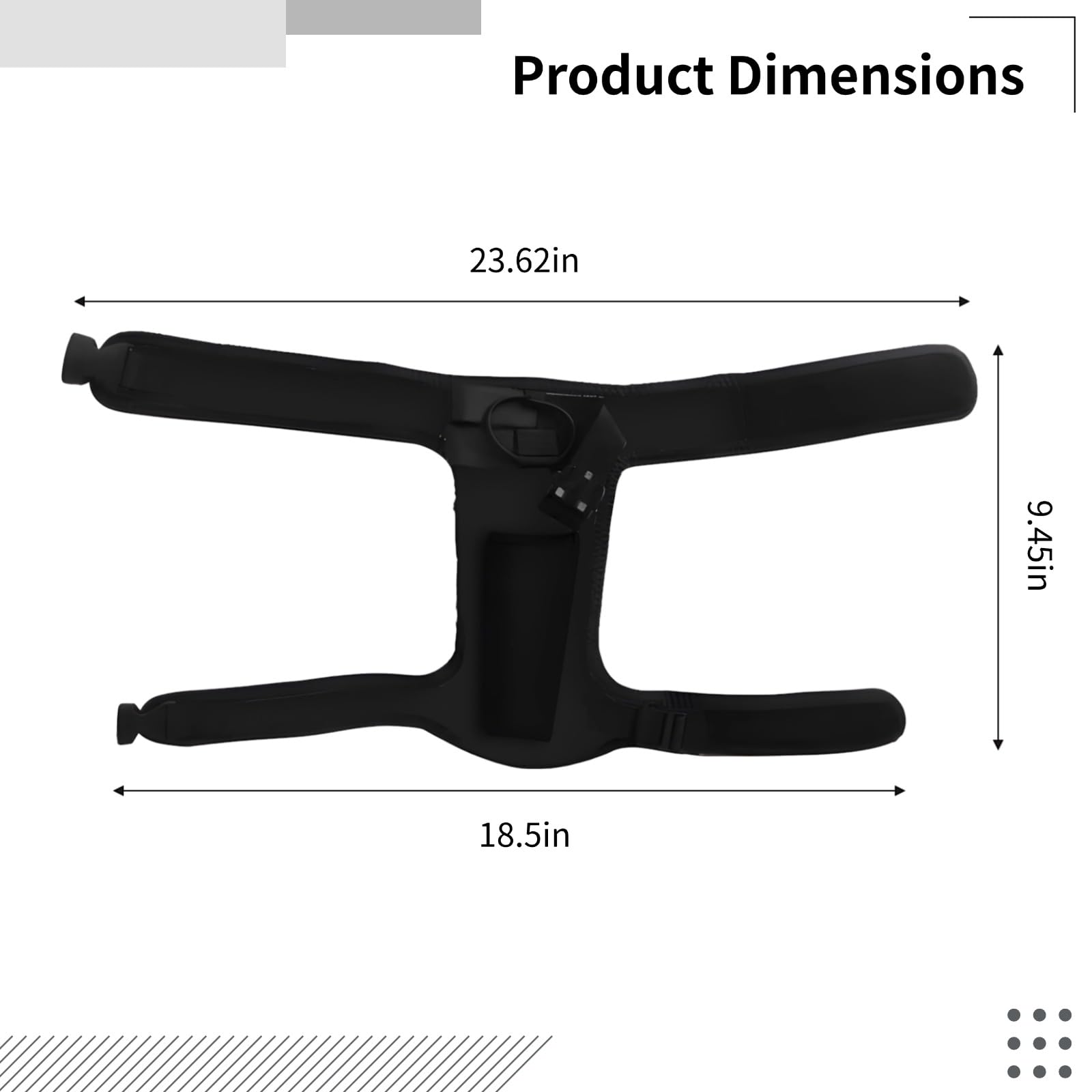 Neoprene Knife Holder with Quick Release Straps, Adjustable Scuba Diving Wrap, Elastic Pouch with Dual Pockets, Ideal for Hiking, Rafting, Boating, Fishing, Snorkeling, Rescue