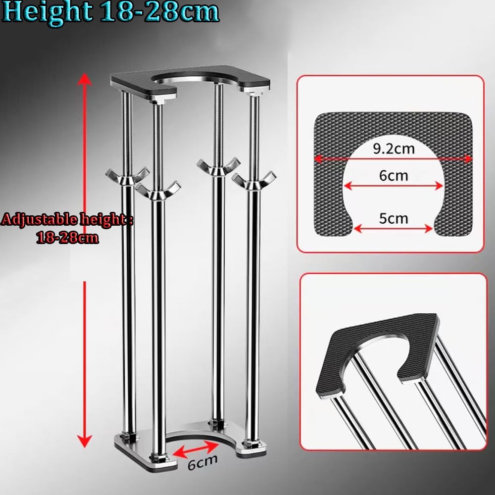 Soportes de fregadero empotrados, patas de soporte de acero inoxidable resistentes para reparación de baño y cocina, kit de instalación de fregadero duradero, paquete de 4